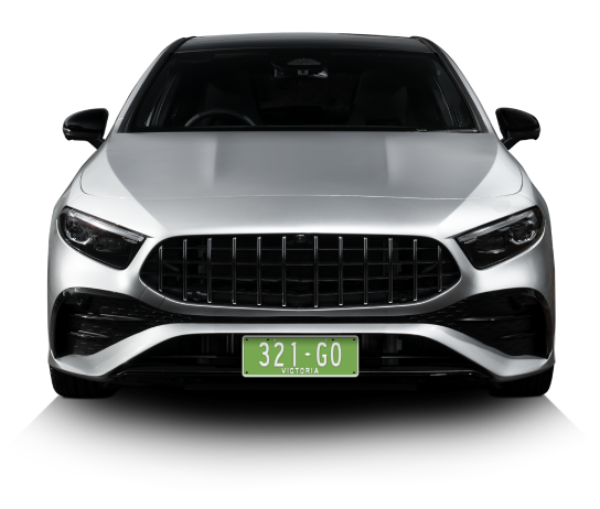 Car with Custom range plate