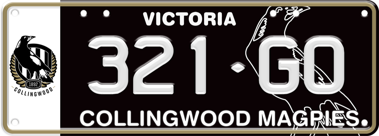 Collingwood example premium plate