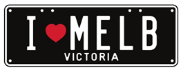 I Love Melbourne plate