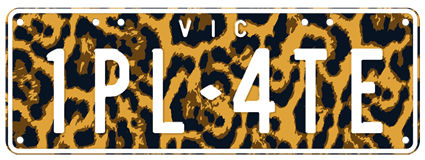style plate leopard
