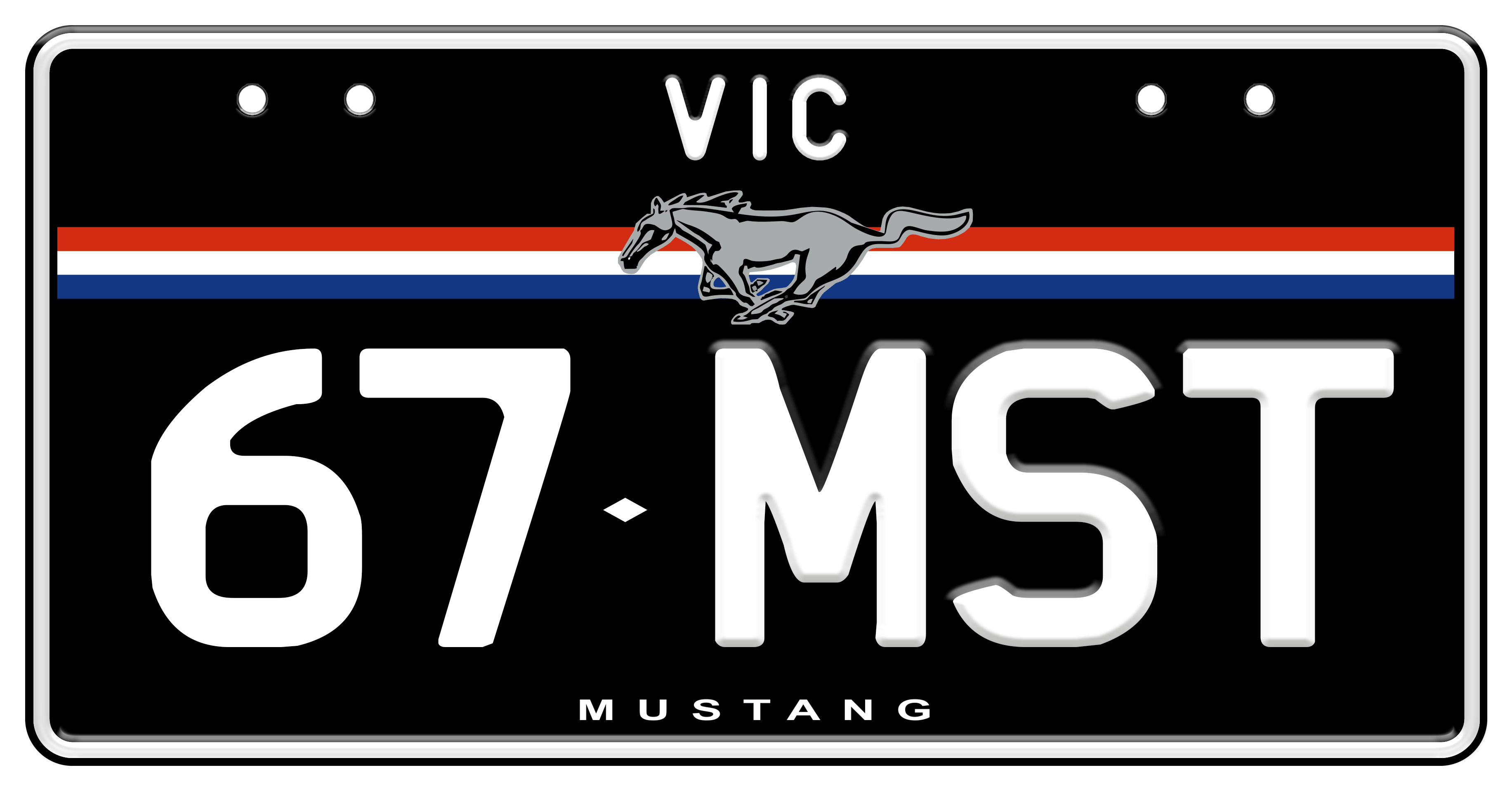 Ford Mustang plates