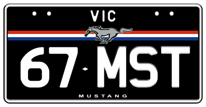 Ford Mustang plates