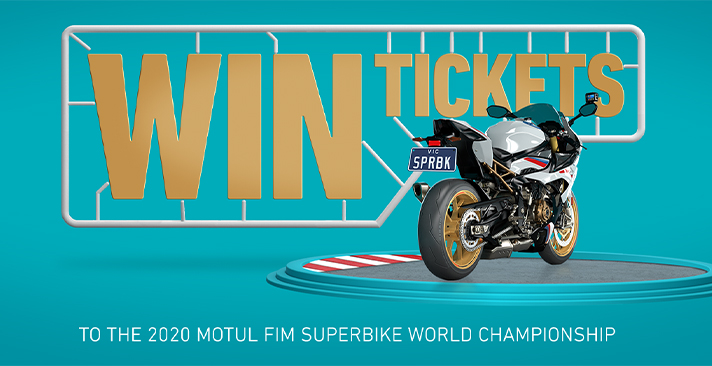 Win tickets to the 2020 MOTUL FIM Superbike World Championship