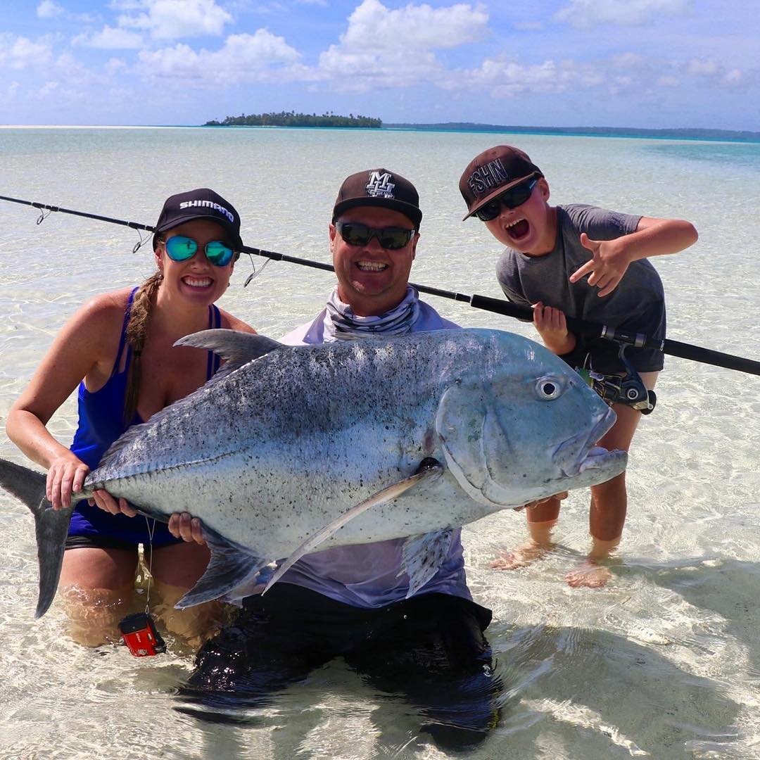 Paul and Cristy Worsteling and large fish